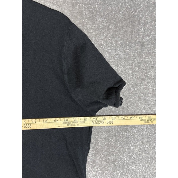 Arli Ixtapa Mexico‎ Palm Tree Short Sleeve Dress Cover Up Womens Size XL Black - Picture 7 of 8